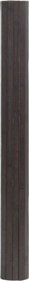 vidaXL - Vloerkleed - rechthoekig - 100x300 - cm - bamboe - donkerbruin