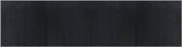 vidaXL - Vloerkleed - rechthoekig - 100x400 - cm - bamboe - grijs