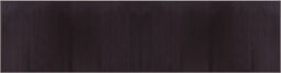 vidaXL - Vloerkleed - rechthoekig - 100x400 - cm - bamboe - donkerbruin