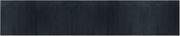 vidaXL - Vloerkleed - rechthoekig - 100x500 - cm - bamboe - grijs