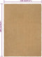 vidaXL - Vloerkleed - rechthoekig - 120x180 - cm - jute - naturel