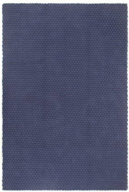 vidaXL - Vloerkleed - rechthoekig - 120x180 - cm - katoen - marineblauw