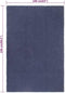 vidaXL - Vloerkleed - rechthoekig - 160x230 - cm - katoen - marineblauw