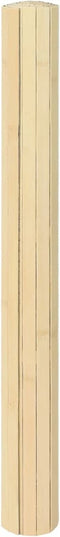 vidaXL - Vloerkleed - rechthoekig - 60x100 - cm - bamboe - lichtnaturel