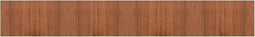 vidaXL - Vloerkleed - rechthoekig - 60x400 - cm - bamboe - bruin