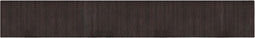 vidaXL - Vloerkleed - rechthoekig - 60x400 - cm - bamboe - donkerbruin