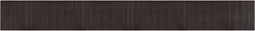 vidaXL - Vloerkleed - rechthoekig - 60x500 - cm - bamboe - donkerbruin