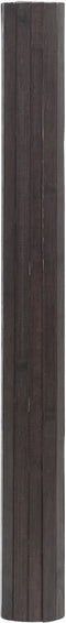 vidaXL - Vloerkleed - rechthoekig - 70x100 - cm - bamboe - donkerbruin