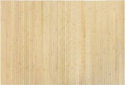 vidaXL - Vloerkleed - rechthoekig - 70x100 - cm - bamboe - lichtnaturel