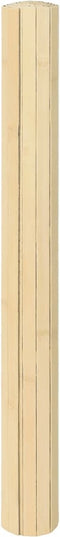 vidaXL - Vloerkleed - rechthoekig - 70x100 - cm - bamboe - lichtnaturel