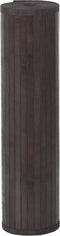 vidaXL - Vloerkleed - rechthoekig - 70x1000 - cm - bamboe - donkerbruin