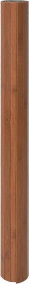 vidaXL - Vloerkleed - rechthoekig - 70x200 - cm - bamboe - bruin