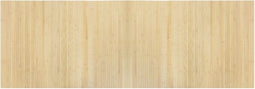 vidaXL - Vloerkleed - rechthoekig - 70x200 - cm - bamboe - lichtnaturel