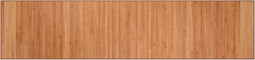vidaXL - Vloerkleed - rechthoekig - 70x300 - cm - bamboe - naturel