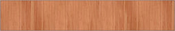 vidaXL - Vloerkleed - rechthoekig - 70x400 - cm - bamboe - bruin