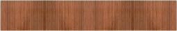 vidaXL - Vloerkleed - rechthoekig - 70x400 - cm - bamboe - bruin