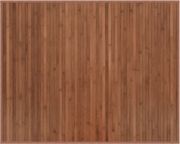 vidaXL - Vloerkleed - rechthoekig - 80x100 - cm - bamboe - bruin
