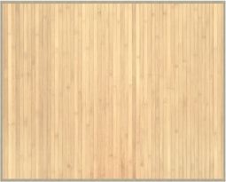 vidaXL - Vloerkleed - rechthoekig - 80x100 - cm - bamboe - lichtnaturel
