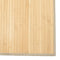 vidaXL - Vloerkleed - rechthoekig - 80x100 - cm - bamboe - lichtnaturel