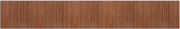 vidaXL - Vloerkleed - rechthoekig - 80x1000 - cm - bamboe - bruin
