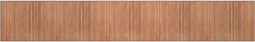 vidaXL - Vloerkleed - rechthoekig - 80x1000 - cm - bamboe - naturel