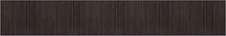vidaXL - Vloerkleed - rechthoekig - 80x1000 - cm - bamboe - donkerbruin