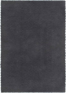 vidaXL - Vloerkleed - rechthoekig - 80x160 - cm - katoen - antracietkleurig