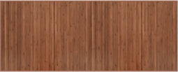 vidaXL - Vloerkleed - rechthoekig - 80x200 - cm - bamboe - bruin