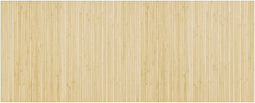 vidaXL - Vloerkleed - rechthoekig - 80x200 - cm - bamboe - lichtnaturel