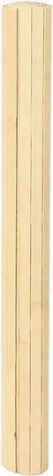 vidaXL - Vloerkleed - rechthoekig - 80x200 - cm - bamboe - lichtnaturel