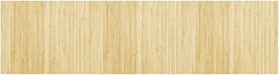 vidaXL - Vloerkleed - rechthoekig - 80x300 - cm - bamboe - lichtnaturel