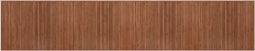 vidaXL - Vloerkleed - rechthoekig - 80x400 - cm - bamboe - bruin