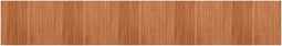 vidaXL - Vloerkleed - rechthoekig - 80x500 - cm - bamboe - bruin