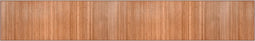 vidaXL - Vloerkleed - rechthoekig - 80x500 - cm - bamboe - naturel