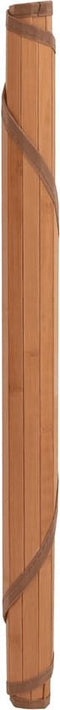 vidaXL - Vloerkleed - rond - 100 - cm - bamboe - bruin