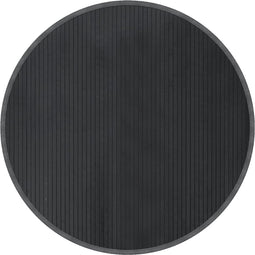 vidaXL - Vloerkleed - rond - 100 - cm - bamboe - grijs