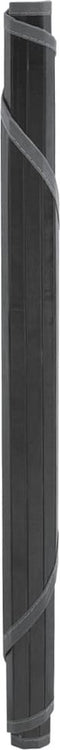 vidaXL - Vloerkleed - rond - 100 - cm - bamboe - grijs