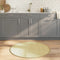 vidaXL - Vloerkleed - rond - 100 - cm - bamboe - lichtnaturel