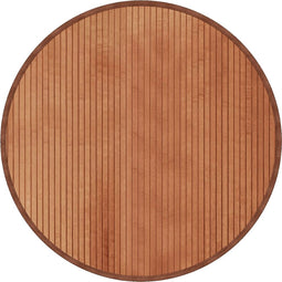 vidaXL - Vloerkleed - rond - 80 - cm - bamboe - bruin