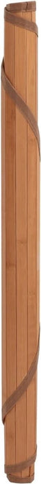 vidaXL - Vloerkleed - rond - 80 - cm - bamboe - bruin