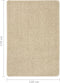 vidaXL - Vloerkleed - shaggy - anti-slip - 120x170 - cm - crèmekleurig