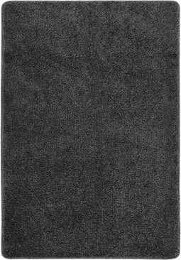 vidaXL - Vloerkleed - shaggy - anti-slip - 120x170 - cm - donkergrijs