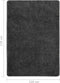 vidaXL - Vloerkleed - shaggy - anti-slip - 120x170 - cm - donkergrijs