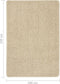 vidaXL - Vloerkleed - shaggy - anti-slip - 160x230 - cm - crèmekleurig
