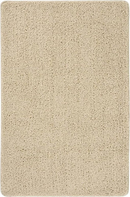 vidaXL - Vloerkleed - shaggy - anti-slip - 200x290 - cm - crèmekleurig
