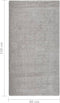 vidaXL - Vloerkleed - shaggy - anti-slip - 80x150 - cm - lichtgrijs