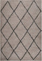 vidaXL - Vloerkleed - shaggy - hoogpolig - 160x230 - cm - beige - en - antracietkleur