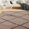 vidaXL - Vloerkleed - shaggy - hoogpolig - 160x230 - cm - beige - en - antracietkleur