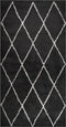 vidaXL - Vloerkleed - shaggy - hoogpolig - 80x150 - cm - crème- - en - antracietkleur