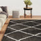 vidaXL - Vloerkleed - shaggy - hoogpolig - 80x150 - cm - crème- - en - antracietkleur